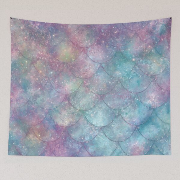 Item preview, Soft Sparkly Pretty Mermaid Print designed and sold by SeaStarMermaids.