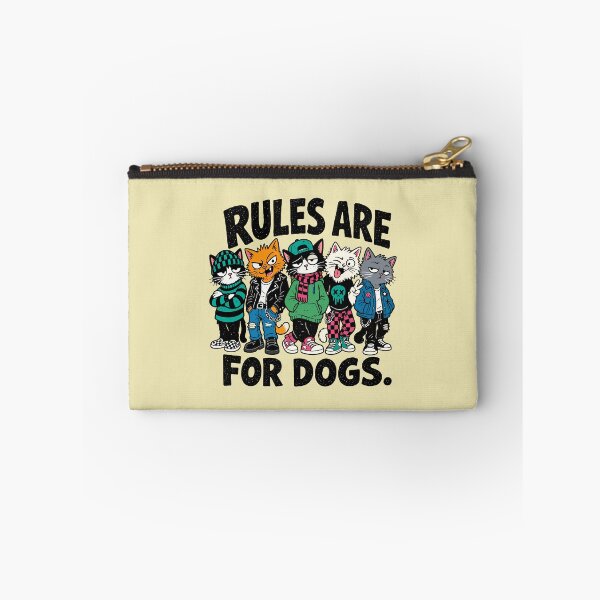 Item preview, Rules Are For Dogs Punk Cat Squad designed and sold by AwesomeBeyondLimits.