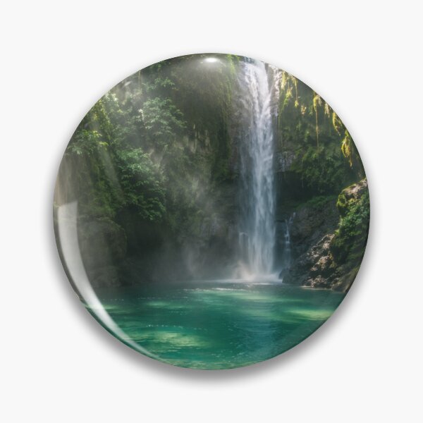 Item preview, Hidden Tropical Waterfall in Emerald Lagoon designed and sold by Pond21.