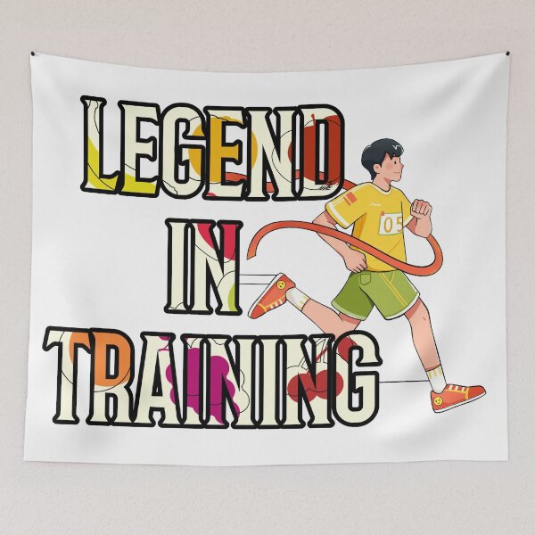 Item preview, Legend In Training - Anime Runner Marathon Graphic designed and sold by GraphixByHub.