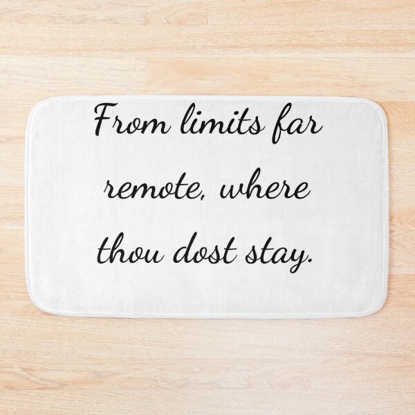 Item preview, "From limits far remote, where thou dost stay." - handwriting black designed and sold by ariksworld.