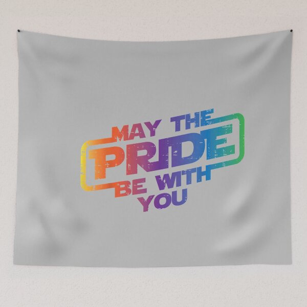 Item preview, May The Pride Be with You Gay Rainbow Flag LGBTQ Men Women designed and sold by mjohnson9.
