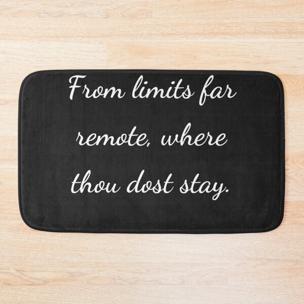 Item preview, "From limits far remote, where thou dost stay." - handwriting white designed and sold by ariksworld.
