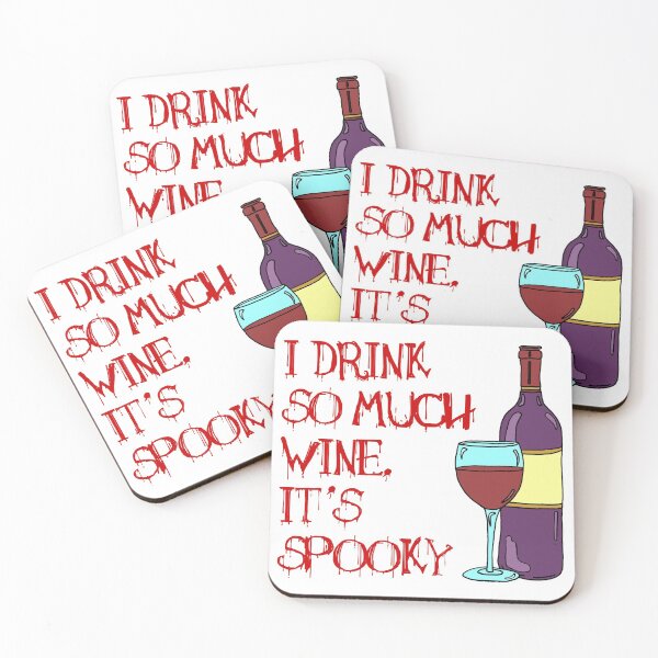 Item preview, I Drink So Much Wine It's Spooky (Halloween) designed and sold by jaycartoonist.
