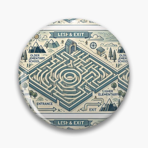 Item preview, Escape the Maze – Vintage Puzzle Adventure Art designed and sold by EchoWave11.