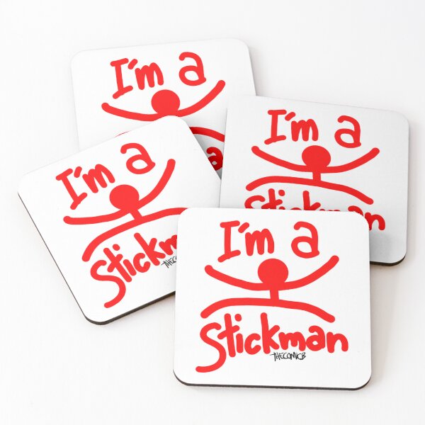 Item preview, I'm A StickMan Jumping Red designed and sold by THECOMICBStore.