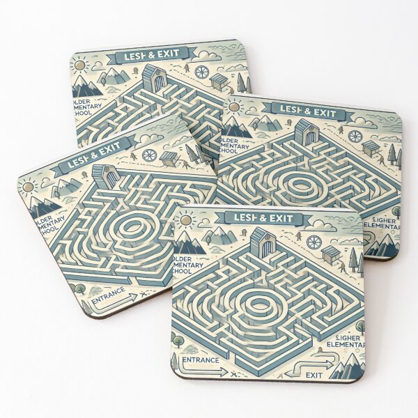 Item preview, Escape the Maze – Vintage Puzzle Adventure Art designed and sold by EchoWave11.