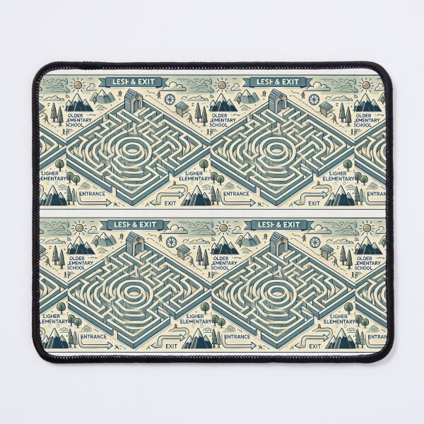 Item preview, Escape the Maze – Vintage Puzzle Adventure Art designed and sold by EchoWave11.