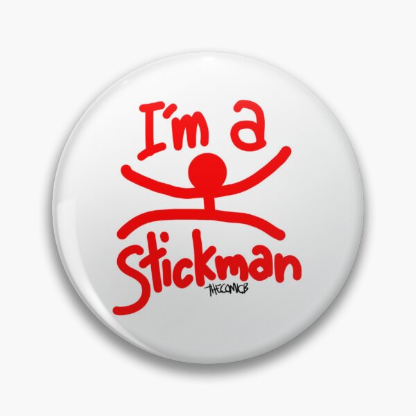 Item preview, I'm A StickMan Jumping Red designed and sold by THECOMICBStore.