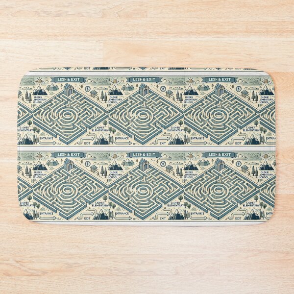 Item preview, Escape the Maze – Vintage Puzzle Adventure Art designed and sold by EchoWave11.