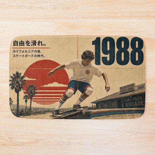 Item preview, California 1988 Vintage Skate Culture Japanese Retro designed and sold by obstinator.