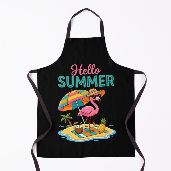 Item preview, Pink Flamingo Summer Vacation Tropical Beach Hello Summer designed and sold by Littermin.