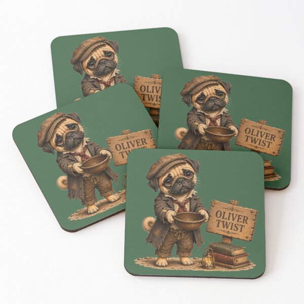 Item preview, Oliver Twist Pug – Literary Character Dog designed and sold by Caradestrella.