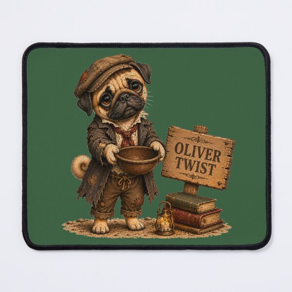 Item preview, Oliver Twist Pug – Literary Character Dog designed and sold by Caradestrella.