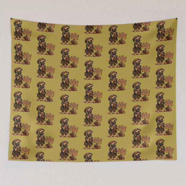 Item preview, Oliver Twist Pug – Literary Character Dog designed and sold by Caradestrella.