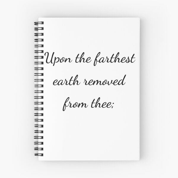 Item preview, "Upon the farthest earth removed from thee;" - handwriting black designed and sold by ariksworld.