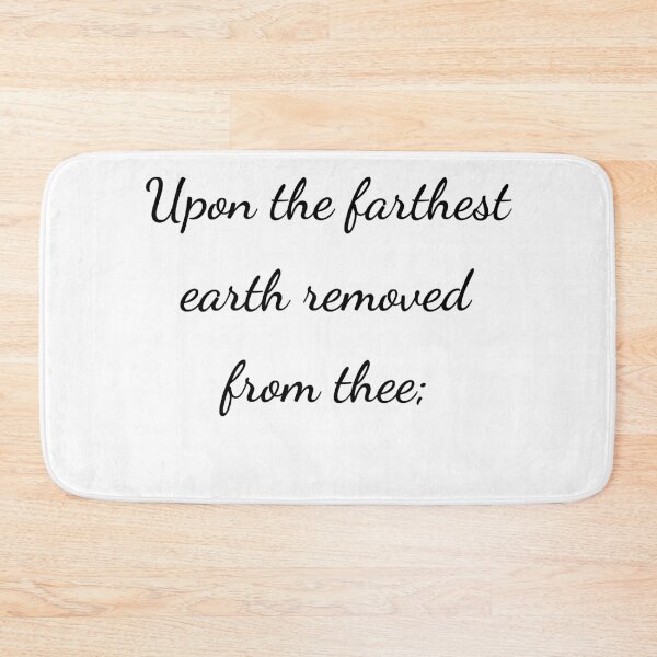 Item preview, "Upon the farthest earth removed from thee;" - handwriting black designed and sold by ariksworld.