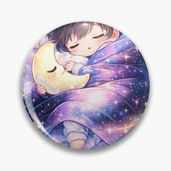 Item preview, Cosmic Dreamer Boy – Galaxy Sleep Sticker designed and sold by blossomfun.