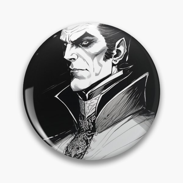Item preview, Gothic Vampire Count Dracula Portrait Victorian Noir Art designed and sold by DarkOriginArts.