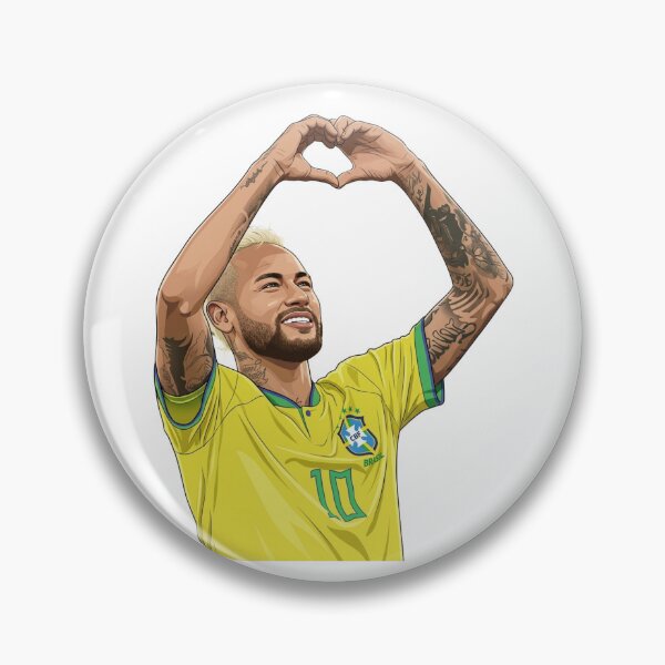 Item preview, Brazil Football Star Heart Celebration designed and sold by shoppypod.