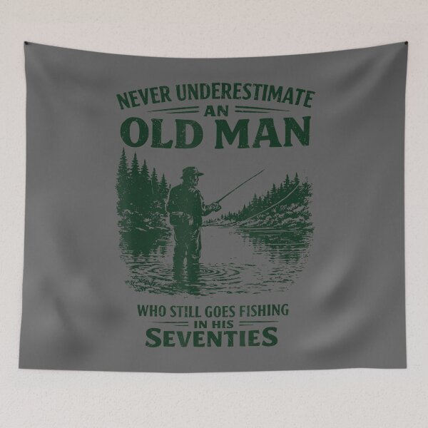 Item preview, Never Underestimate an Old Man Who Goes Fishing in His 70s designed and sold by KristineLi.