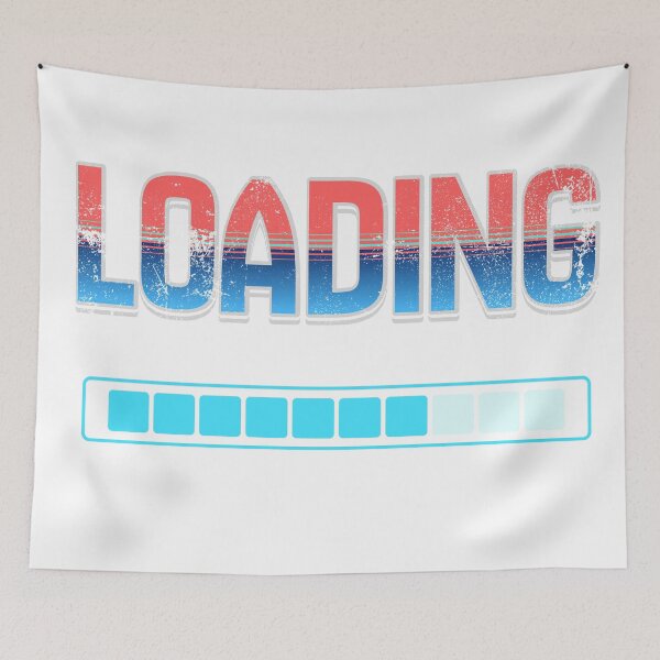 Item preview, Retro Loading Bar - Gamer Progress Status Graphic designed and sold by GraphixByHub.