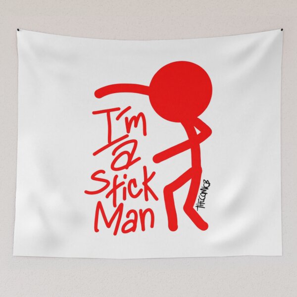 Item preview, I'm A StickMan Giant Red designed and sold by THECOMICBStore.