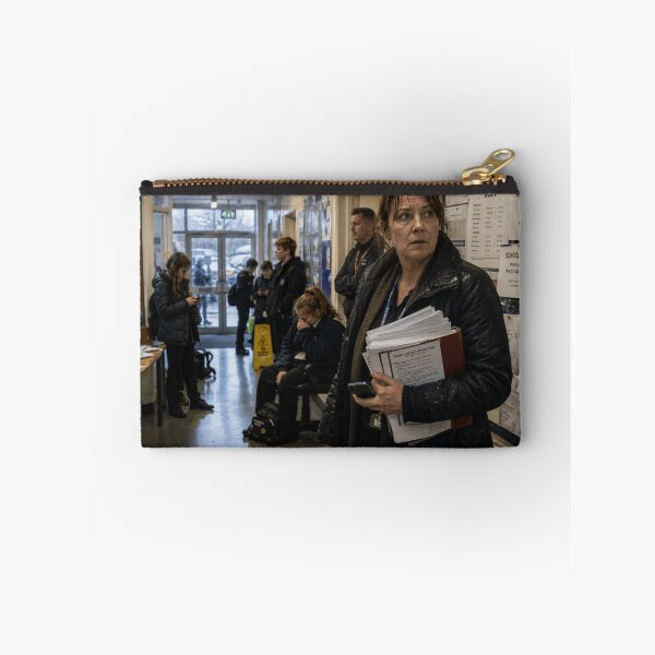 Item preview, British School Corridor Crisis | Civilian Home Front Modern War Wall Art designed and sold by Element Horizon Studio.