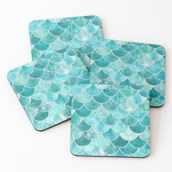 Item preview, Teal Green Mermaid Print designed and sold by SeaStarMermaids.