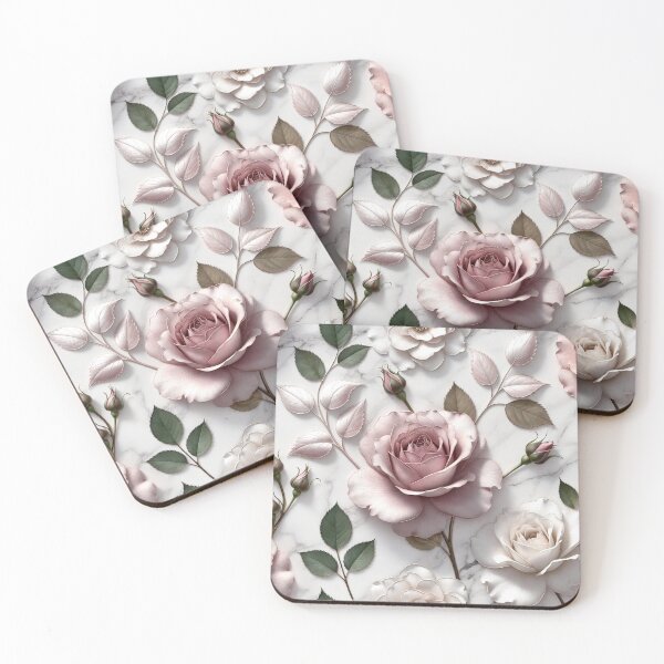 Item preview, Vintage Dusty-Rose Rose Floral Pattern designed and sold by IntelliMindDesigns.