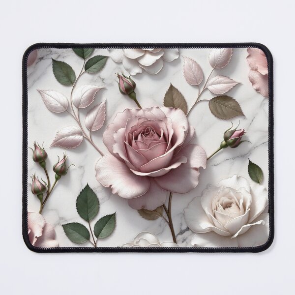 Item preview, Vintage Dusty-Rose Rose Floral Pattern designed and sold by IntelliMindDesigns.