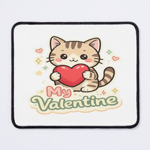 Item preview, My Cat Is My Valentine designed and sold by EvenGrind.