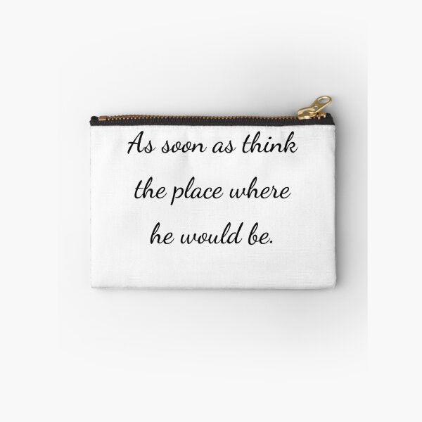 Item preview, "As soon as think the place where he would be." - handwriting black designed and sold by ariksworld.