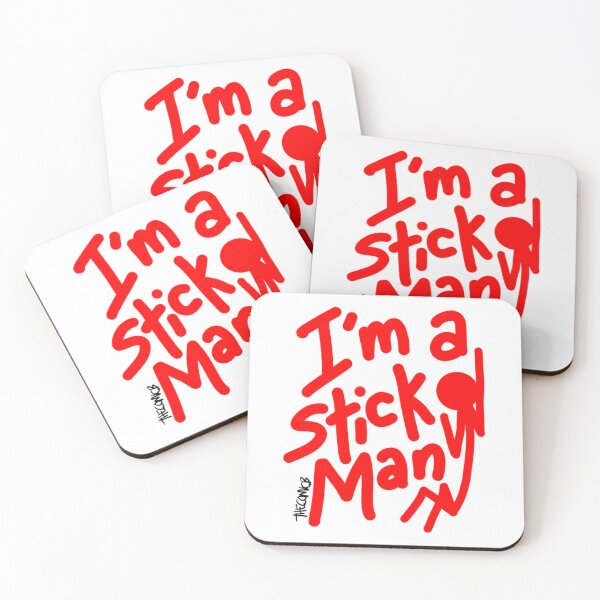 Item preview, I'm A StickMan Claustrophobic Red designed and sold by THECOMICBStore.