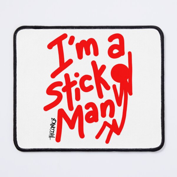 Item preview, I'm A StickMan Claustrophobic Red designed and sold by THECOMICBStore.