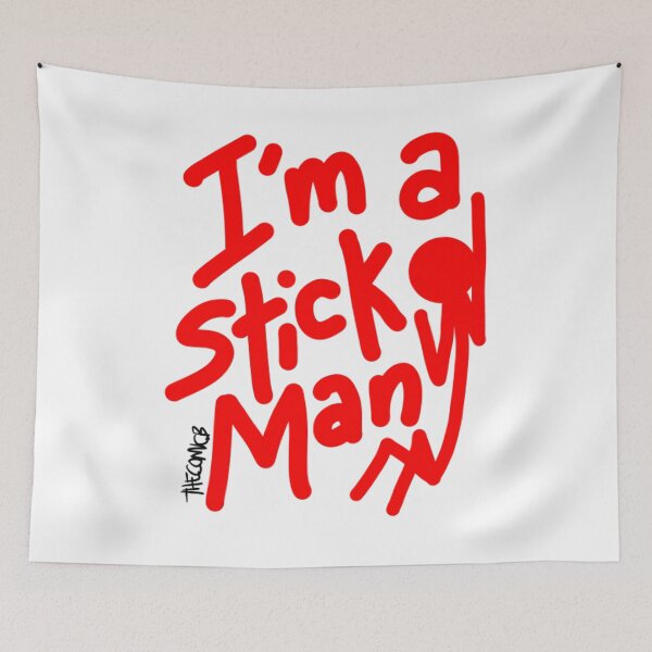 Item preview, I'm A StickMan Claustrophobic Red designed and sold by THECOMICBStore.