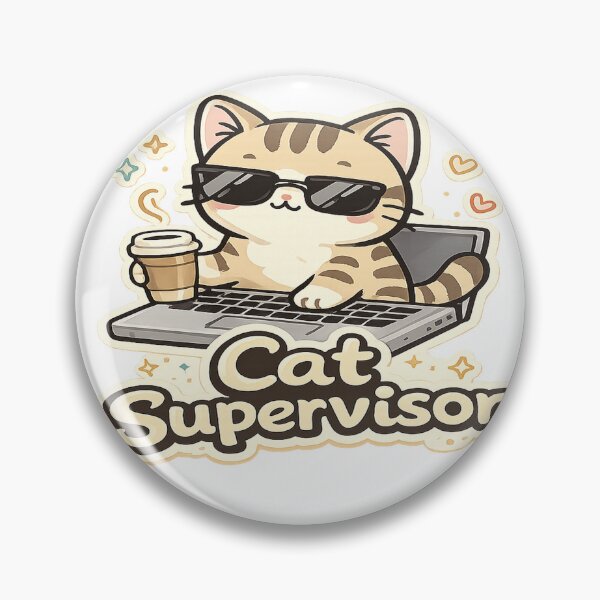 Item preview, Cat Supervisor designed and sold by Strong-GYM.