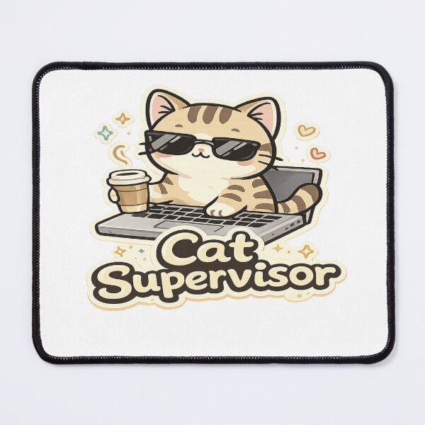 Item preview, Cat Supervisor designed and sold by Strong-GYM.