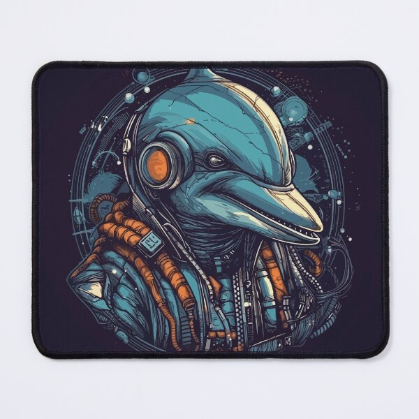 Item preview, Cool cyber punk dolphin pilot designed and sold by TVEX19.