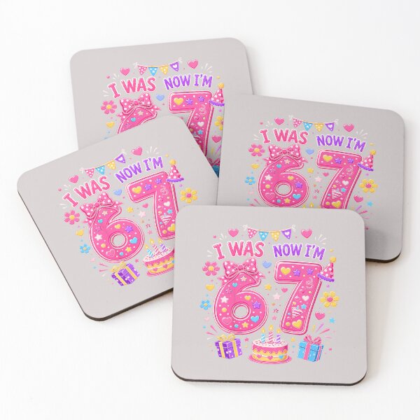 Item preview, 7th Birthday Girls I was 6 Now I'm 7 Girl Turning 7 Birthday designed and sold by MabelWells.