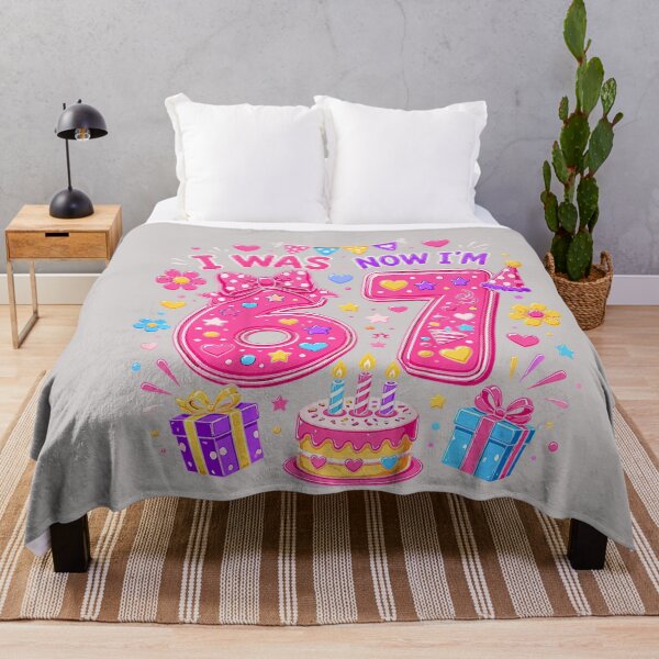 Item preview, 7th Birthday Girls I was 6 Now I'm 7 Girl Turning 7 Birthday designed and sold by MabelWells.