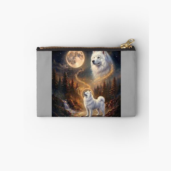Item preview, Samoyed Howling At The Moon Funny Samoyed Dog designed and sold by GreggRoss.