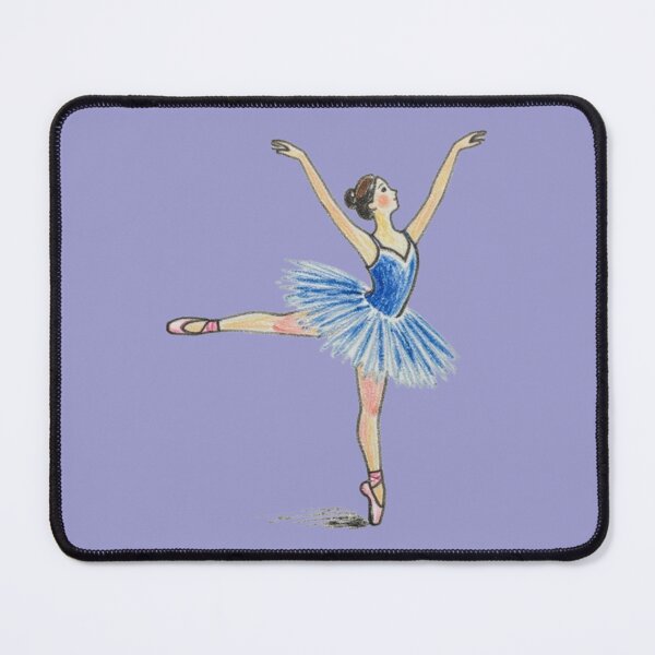 Item preview, Vintage Colored Pencil Ballet Dancer Art designed and sold by AlxVel.