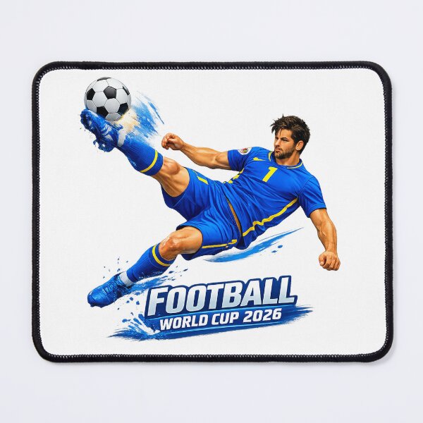 Item preview, 2026 World Cup: Dynamic Footballer Illustration designed and sold by CHRIST5000.