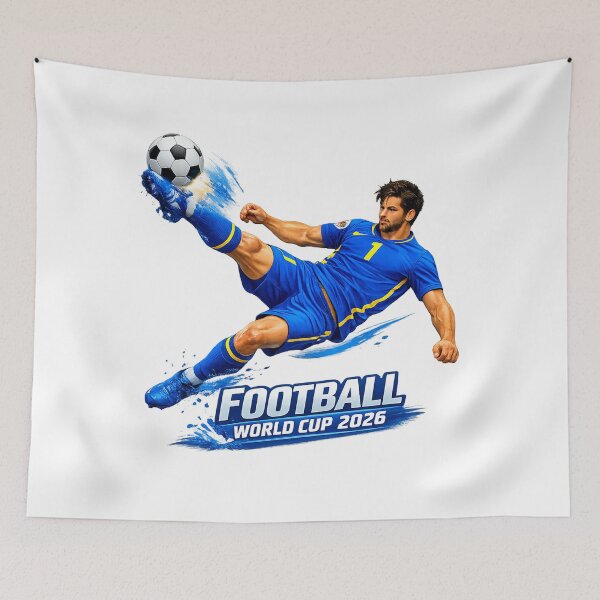 Item preview, 2026 World Cup: Dynamic Footballer Illustration designed and sold by CHRIST5000.