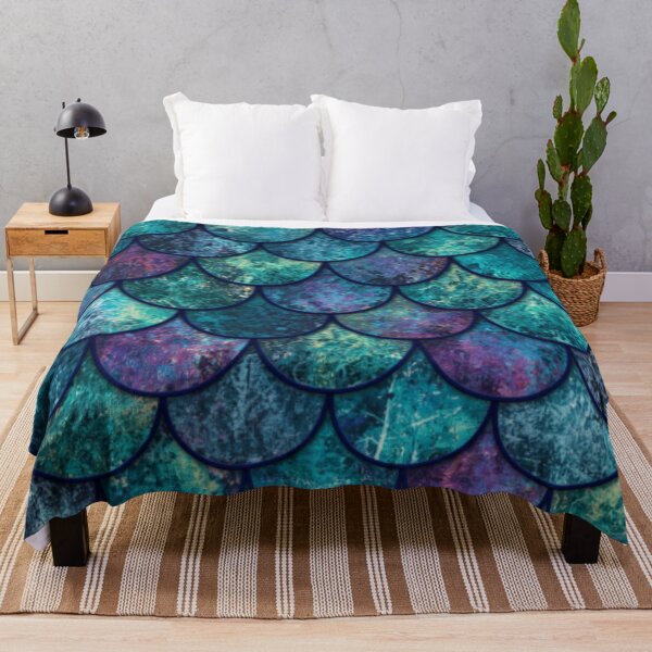 Item preview, Mermaid Print Purple Teal designed and sold by SeaStarMermaids.