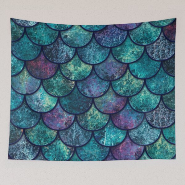 Item preview, Mermaid Print Purple Teal designed and sold by SeaStarMermaids.