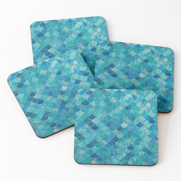 Item preview, Mermaid Print Blue Teal designed and sold by SeaStarMermaids.