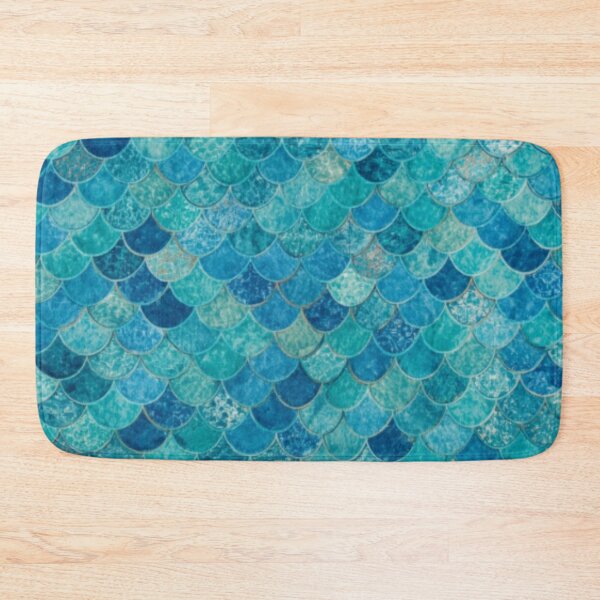 Item preview, Mermaid Print Blue Teal designed and sold by SeaStarMermaids.
