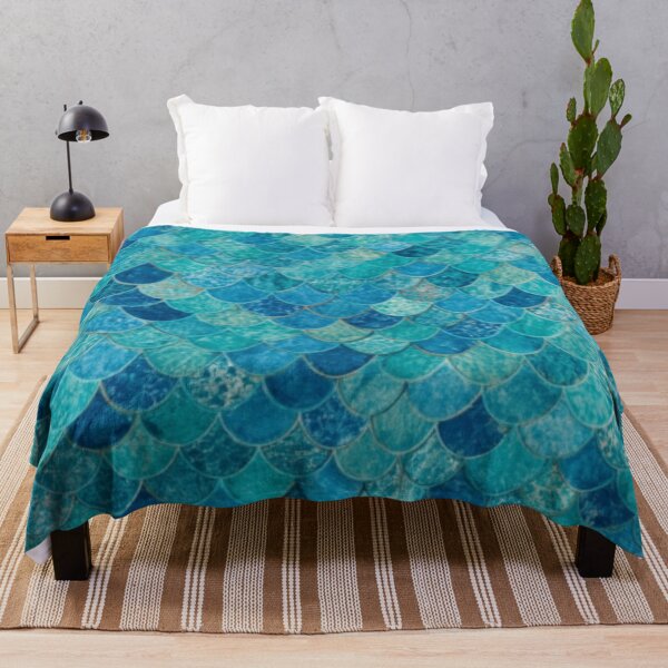 Item preview, Mermaid Print Blue Teal designed and sold by SeaStarMermaids.